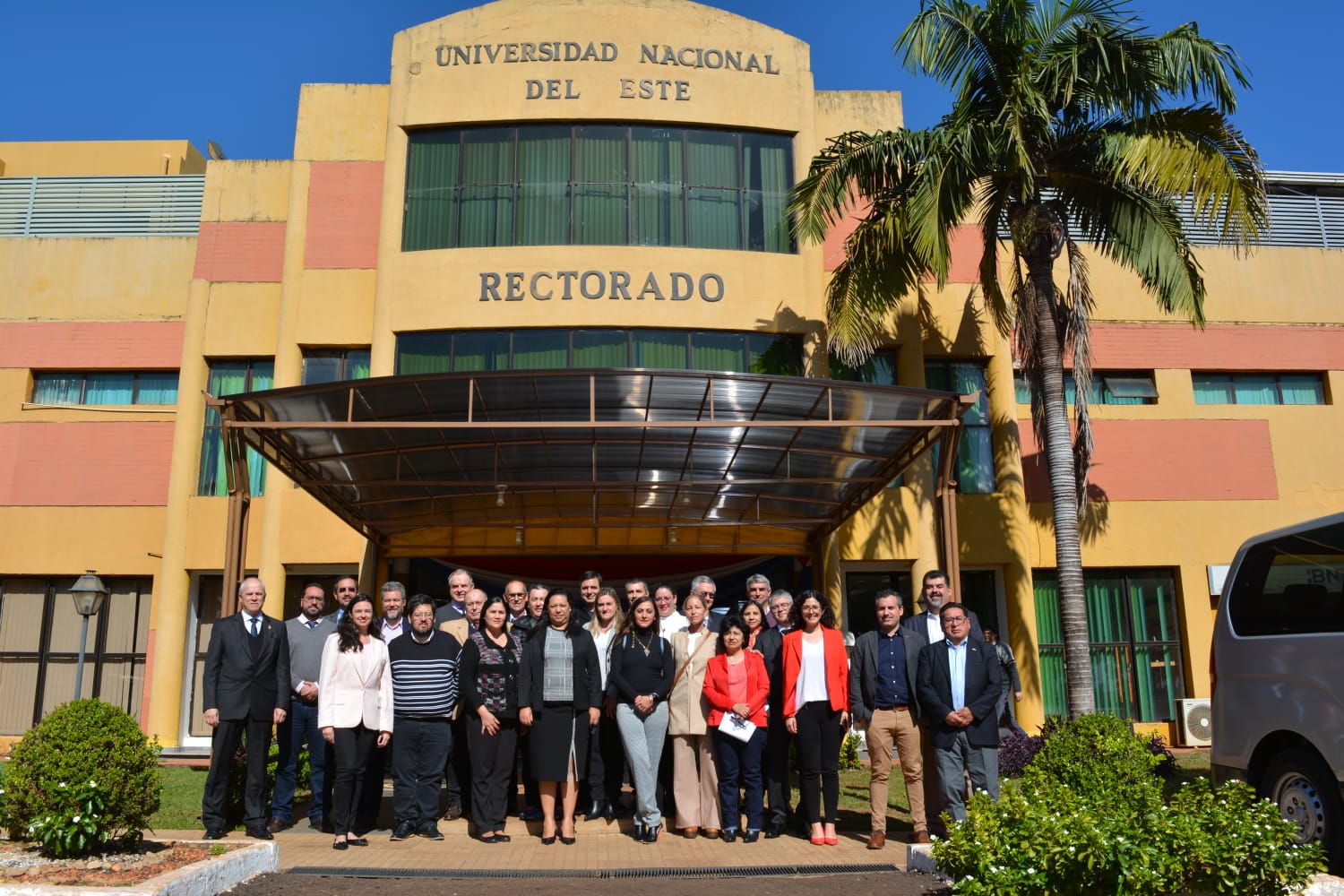 Delegados reunidos para a reunião na Ciudad del Este, Paraguai